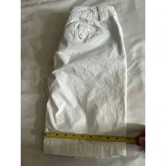 Eddie Bauer Womens Shorts White Flat Front‎ Pockets Size 4 - Picture 8 of 9